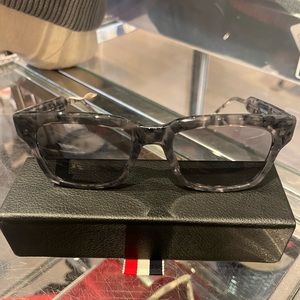 THOM BROWNE SQUARE SUNGLASSES GREY/TORTOISE UNISEX